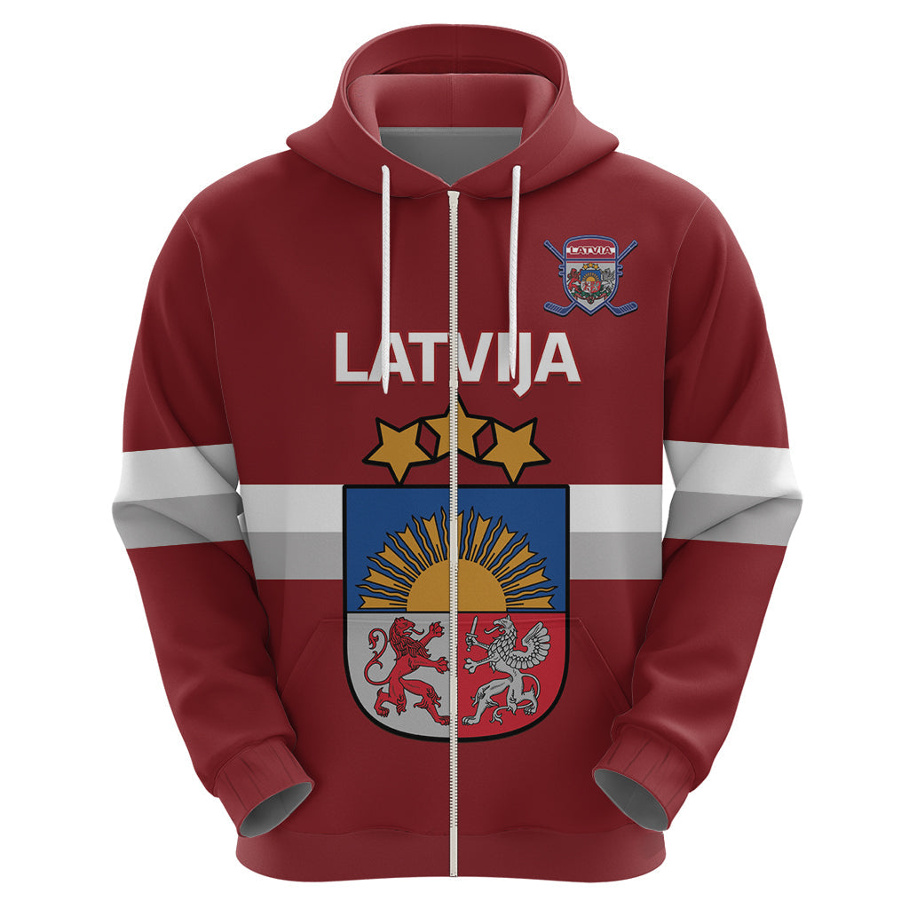 Custom Latvia Hockey Hoodie 2024 Go Latvija LT14