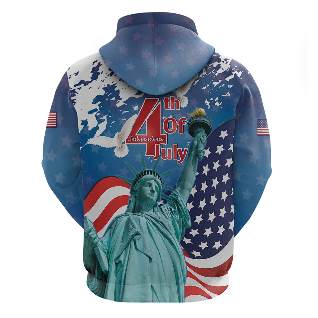 United States 4th Of July Hoodie USA Statue of Liberty Proud LT14