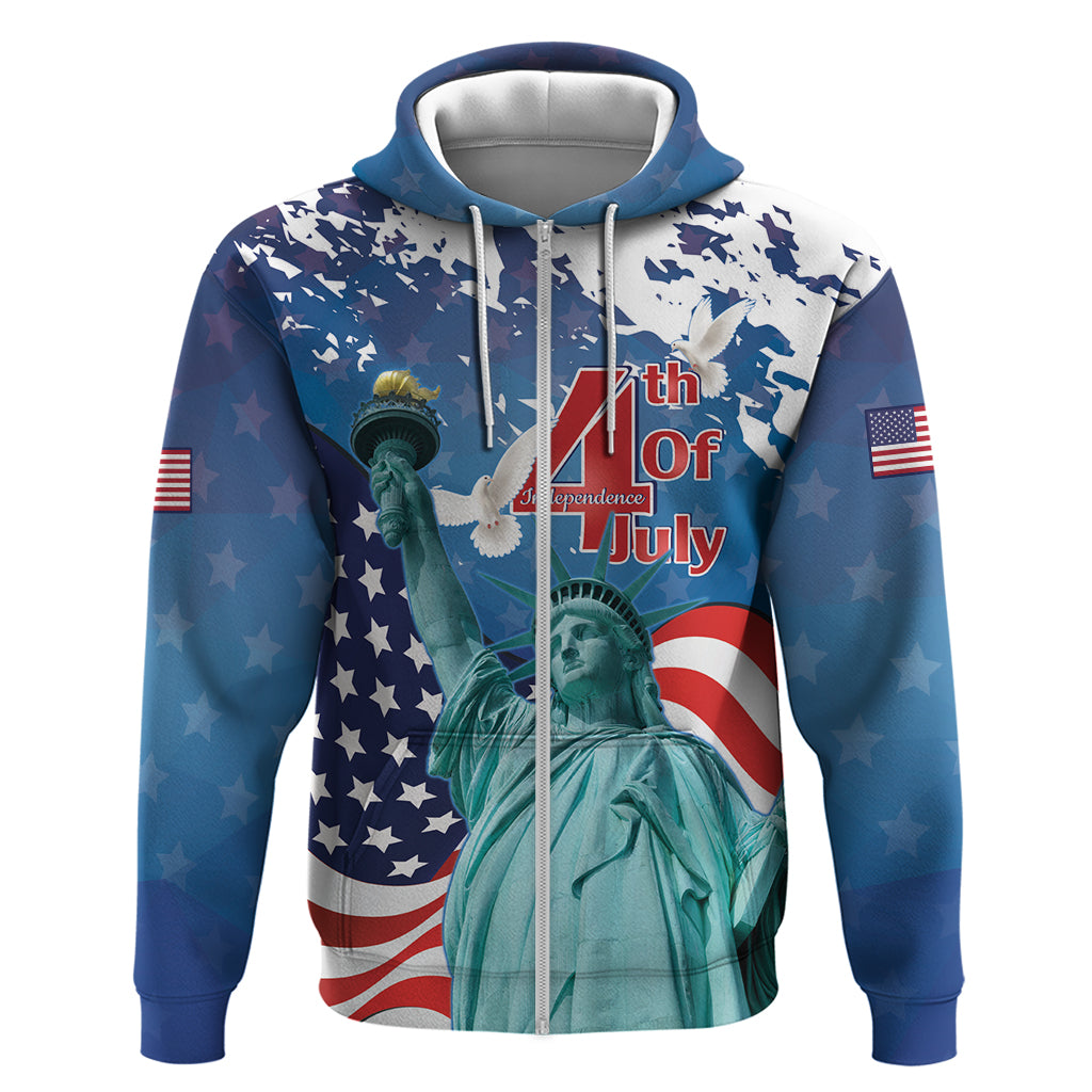 United States 4th Of July Hoodie USA Statue of Liberty Proud LT14