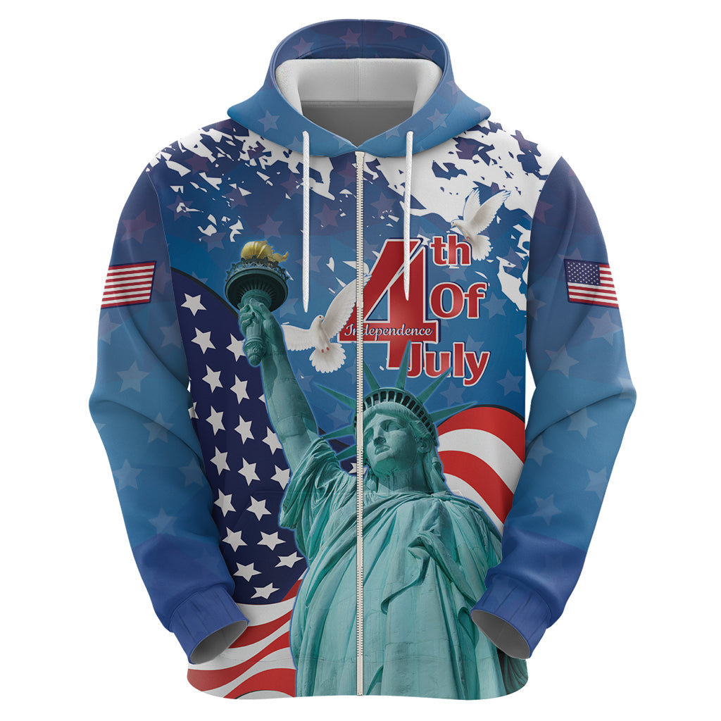 United States 4th Of July Hoodie USA Statue of Liberty Proud LT14