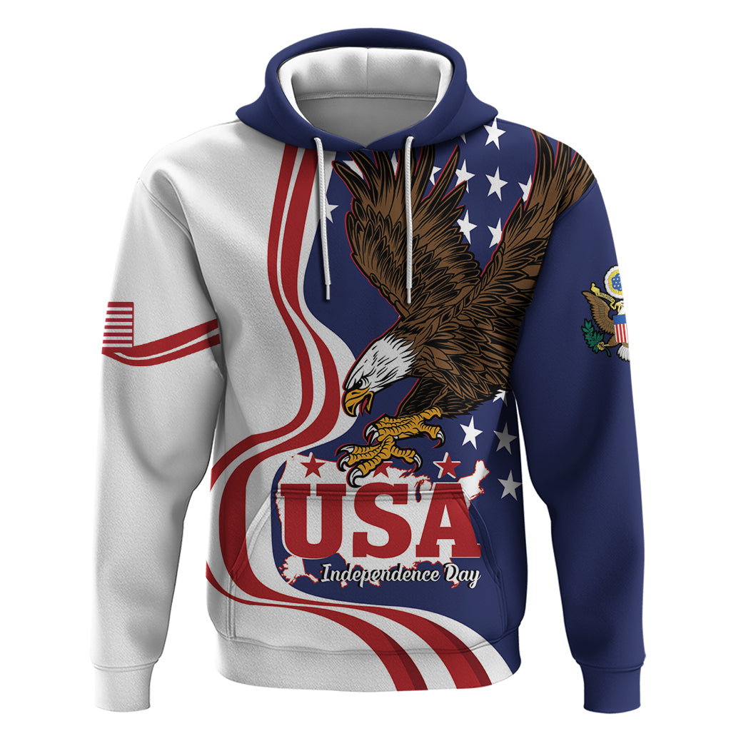 United States Independence Day Hoodie USA Bald Eagle Happy 4th Of July LT14