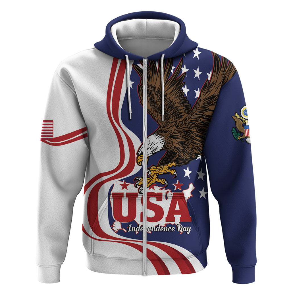 United States Independence Day Hoodie USA Bald Eagle Happy 4th Of July LT14