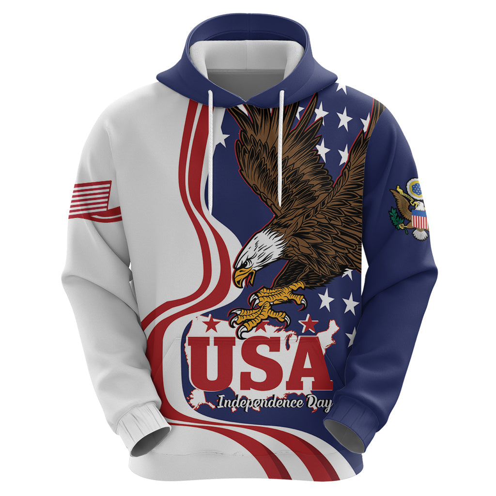 United States Independence Day Hoodie USA Bald Eagle Happy 4th Of July LT14