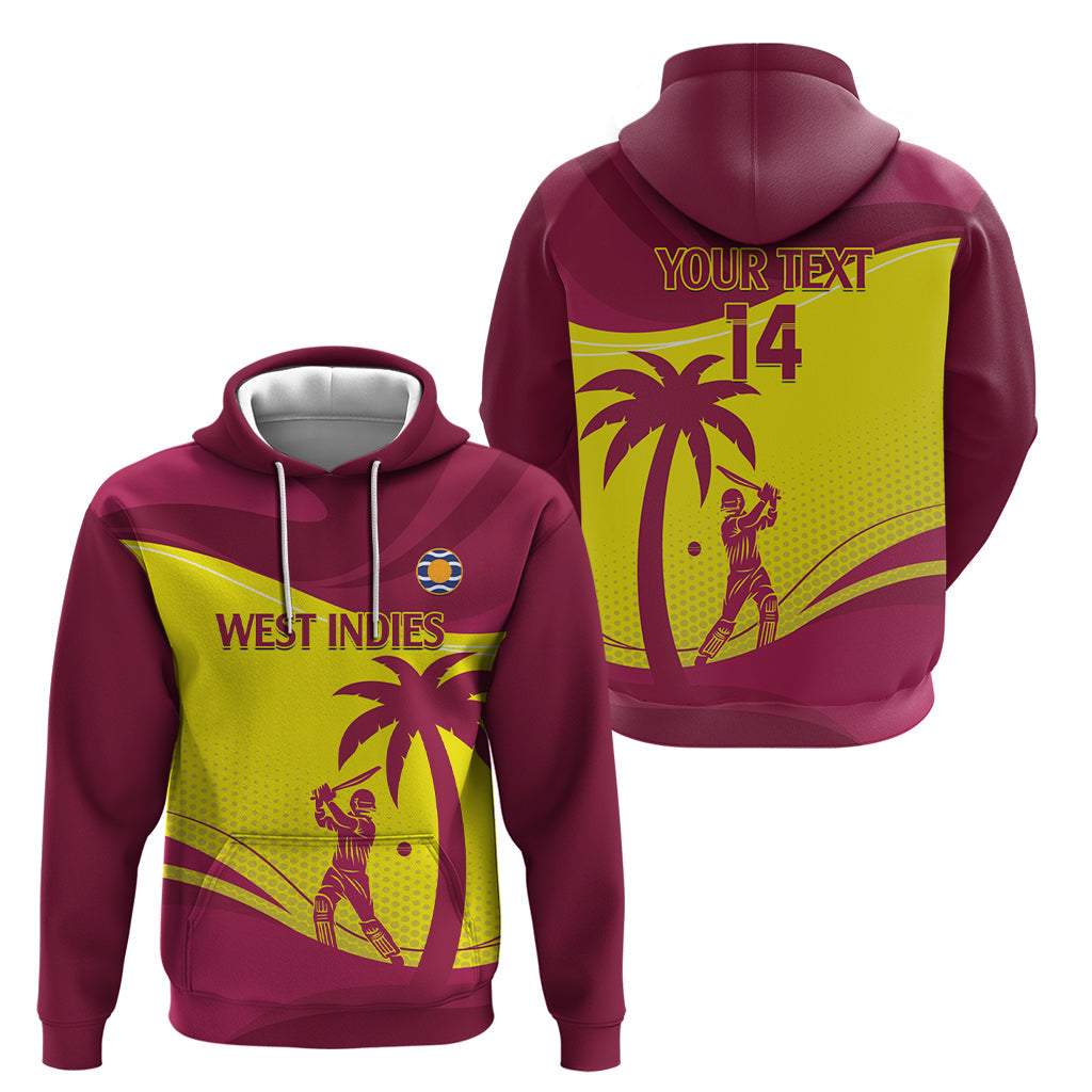 Custom West Indies Cricket Hoodie 2024 World Cup Go Windies LT14
