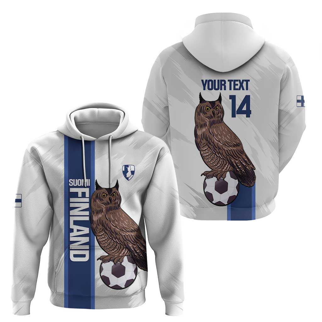 Custom Finland Football Hoodie Suomi Come On Huuhkajat LT14