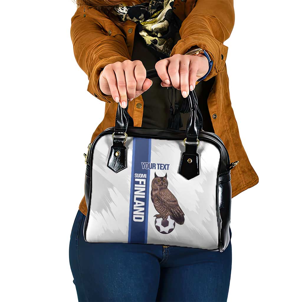 Custom Finland Football Shoulder Handbag Suomi Come On Huuhkajat LT14