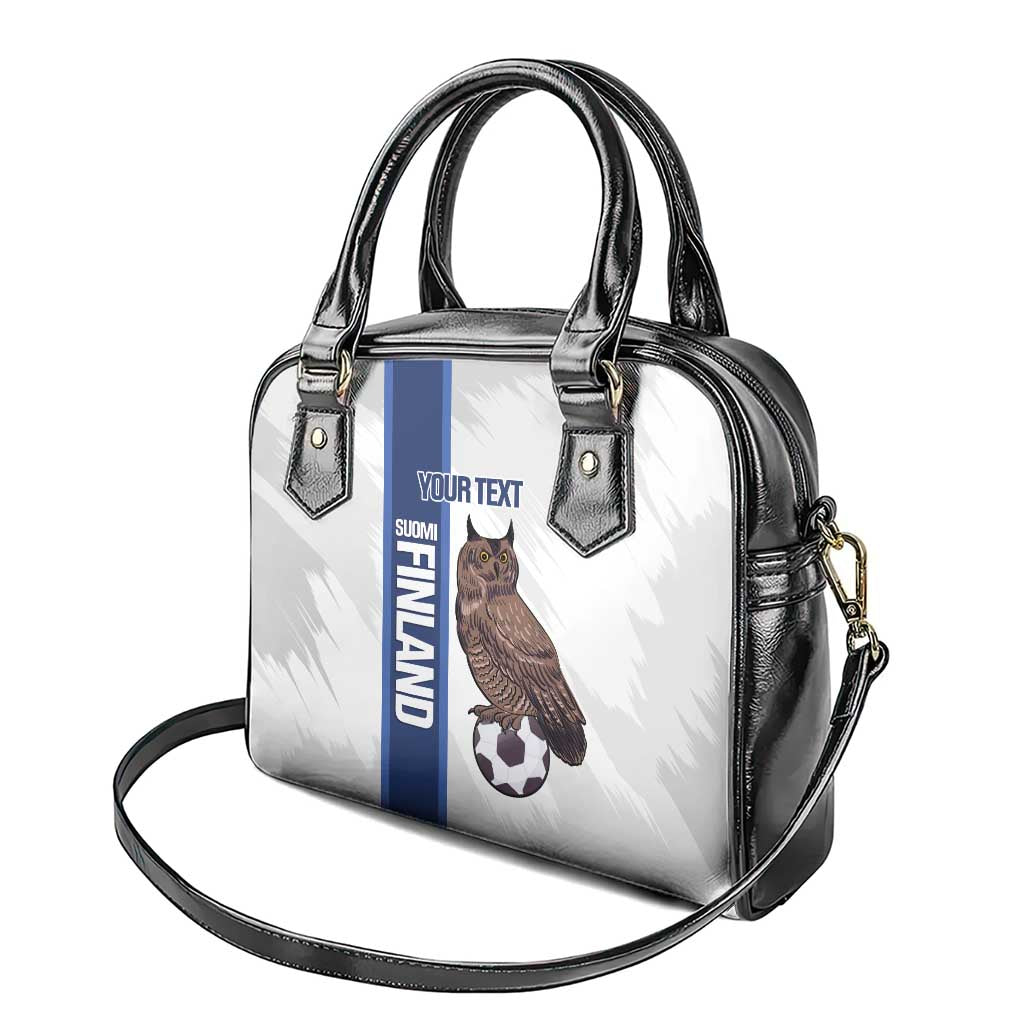Custom Finland Football Shoulder Handbag Suomi Come On Huuhkajat LT14