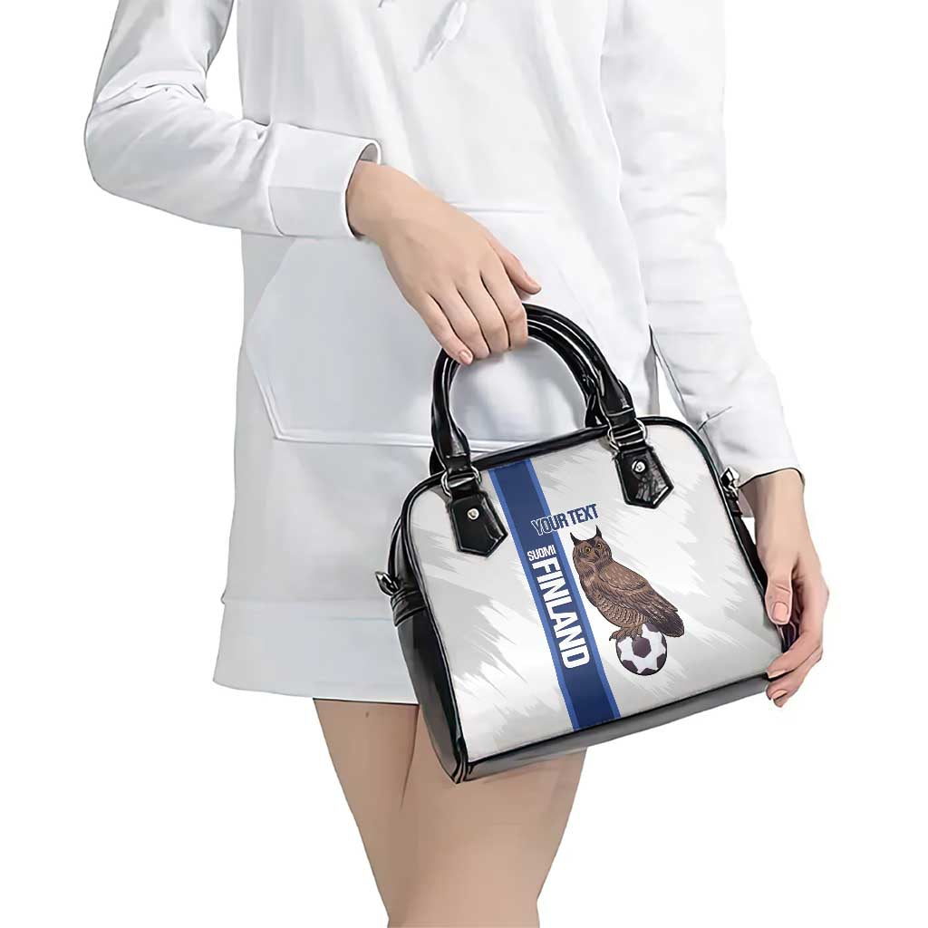 Custom Finland Football Shoulder Handbag Suomi Come On Huuhkajat LT14
