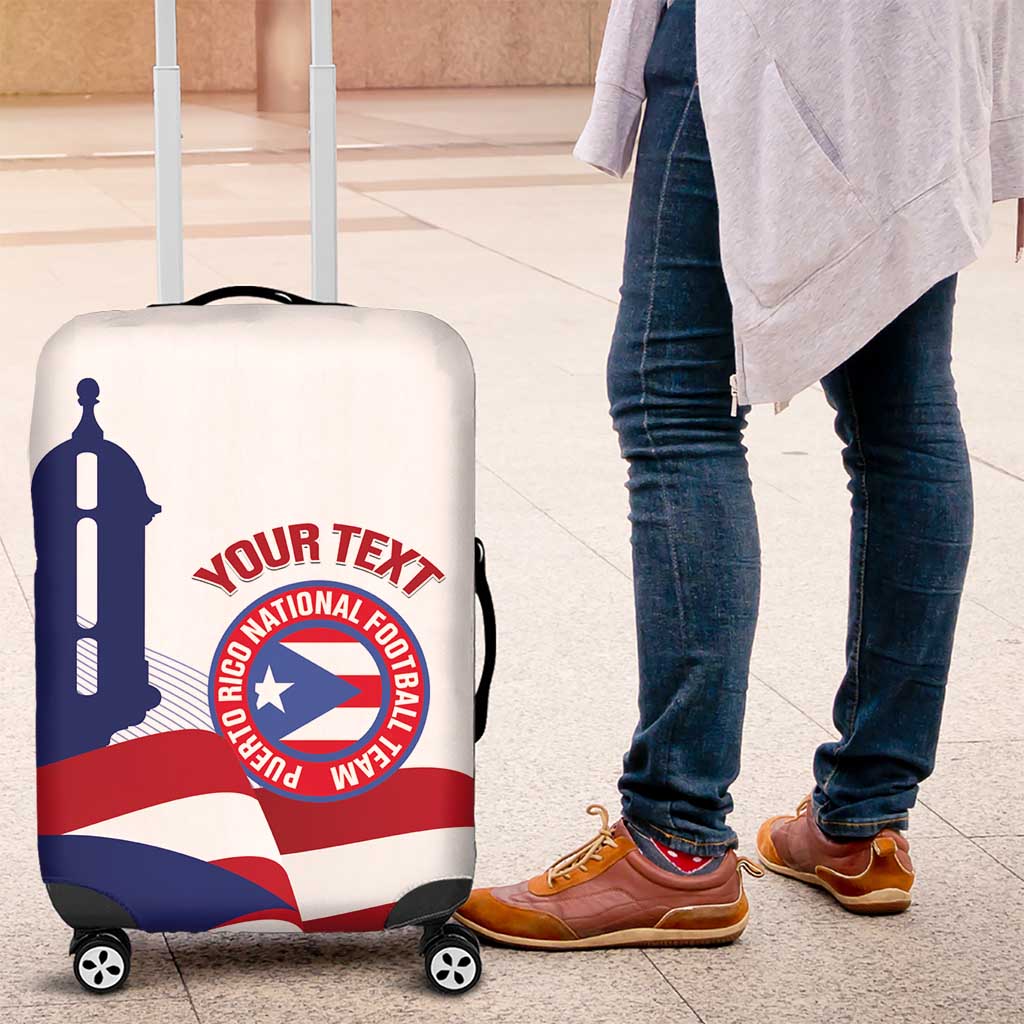 Custom Puerto Rico Football Luggage Cover Vamos Los Boricuas LT14