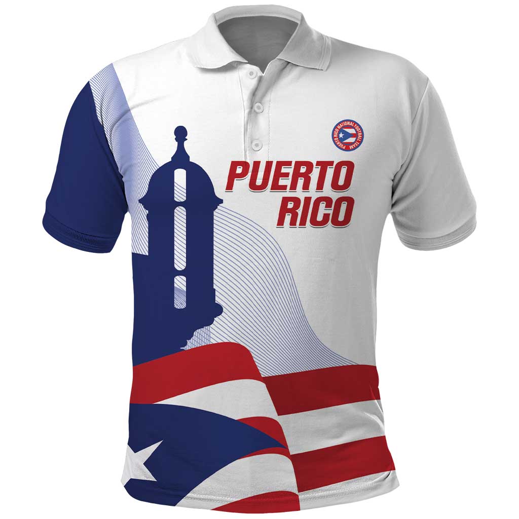 Custom Puerto Rico Football Polo Shirt Vamos Los Boricuas LT14