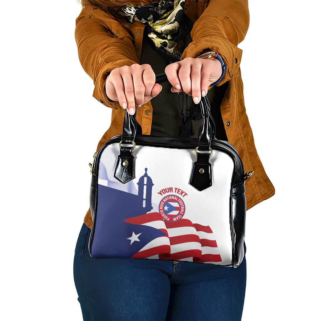 Custom Puerto Rico Football Shoulder Handbag Vamos Los Boricuas LT14
