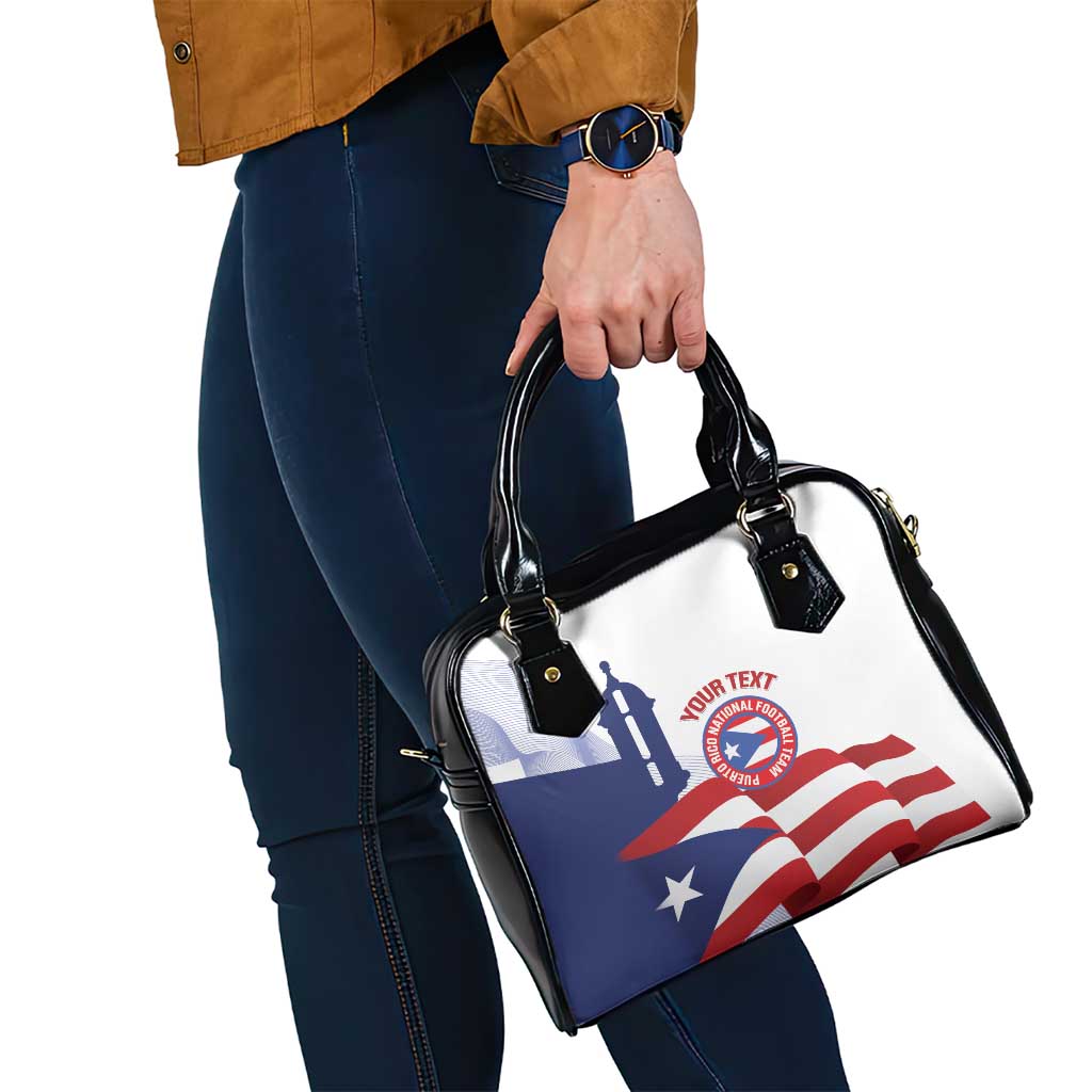 Custom Puerto Rico Football Shoulder Handbag Vamos Los Boricuas LT14
