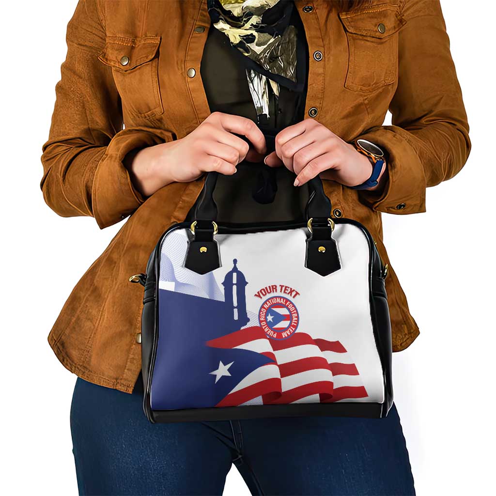 Custom Puerto Rico Football Shoulder Handbag Vamos Los Boricuas LT14