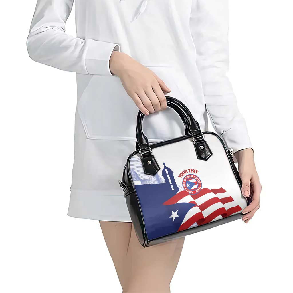 Custom Puerto Rico Football Shoulder Handbag Vamos Los Boricuas LT14