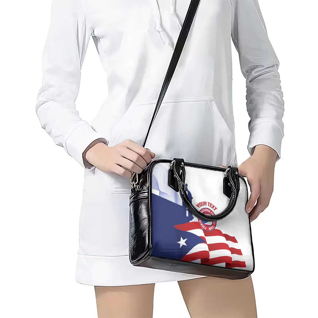 Custom Puerto Rico Football Shoulder Handbag Vamos Los Boricuas LT14
