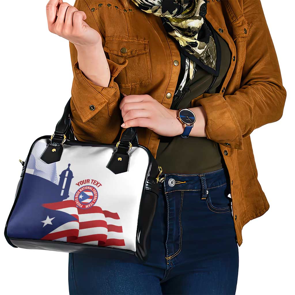 Custom Puerto Rico Football Shoulder Handbag Vamos Los Boricuas LT14