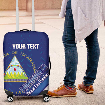 Custom Nicaragua Football Luggage Cover Vamos Los Pinoleros LT14