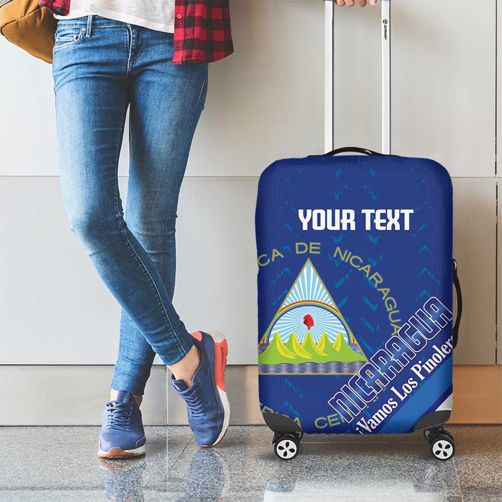 Custom Nicaragua Football Luggage Cover Vamos Los Pinoleros LT14