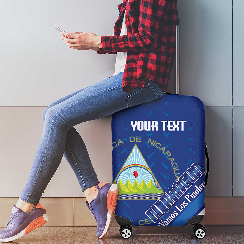 Custom Nicaragua Football Luggage Cover Vamos Los Pinoleros LT14