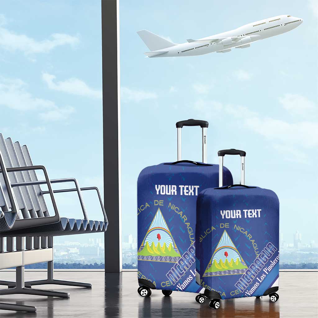 Custom Nicaragua Football Luggage Cover Vamos Los Pinoleros LT14