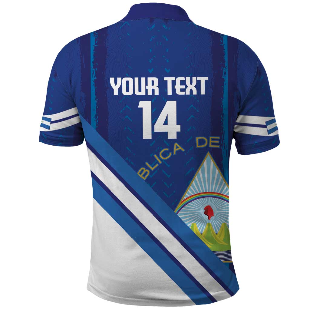 Custom Nicaragua Football Polo Shirt Vamos Los Pinoleros LT14