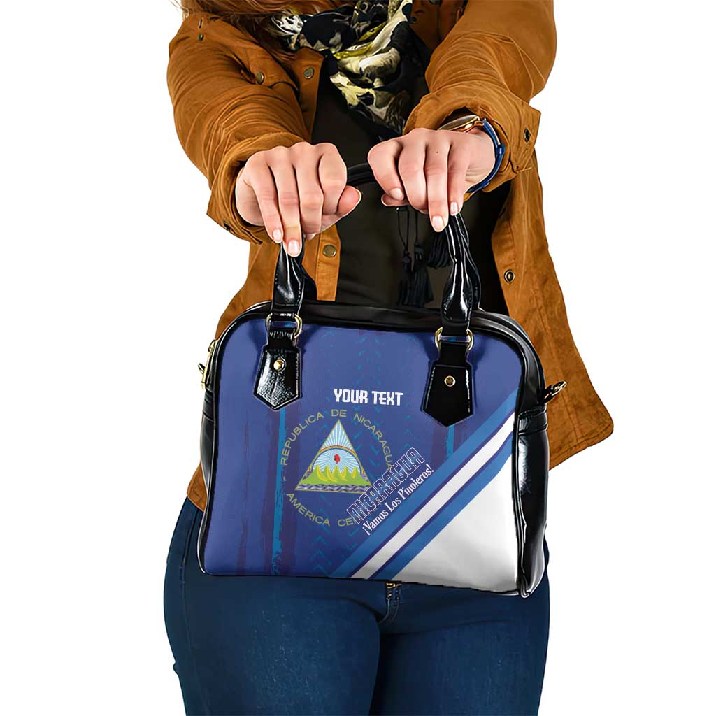 Custom Nicaragua Football Shoulder Handbag Vamos Los Pinoleros LT14
