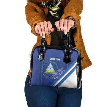 Custom Nicaragua Football Shoulder Handbag Vamos Los Pinoleros LT14