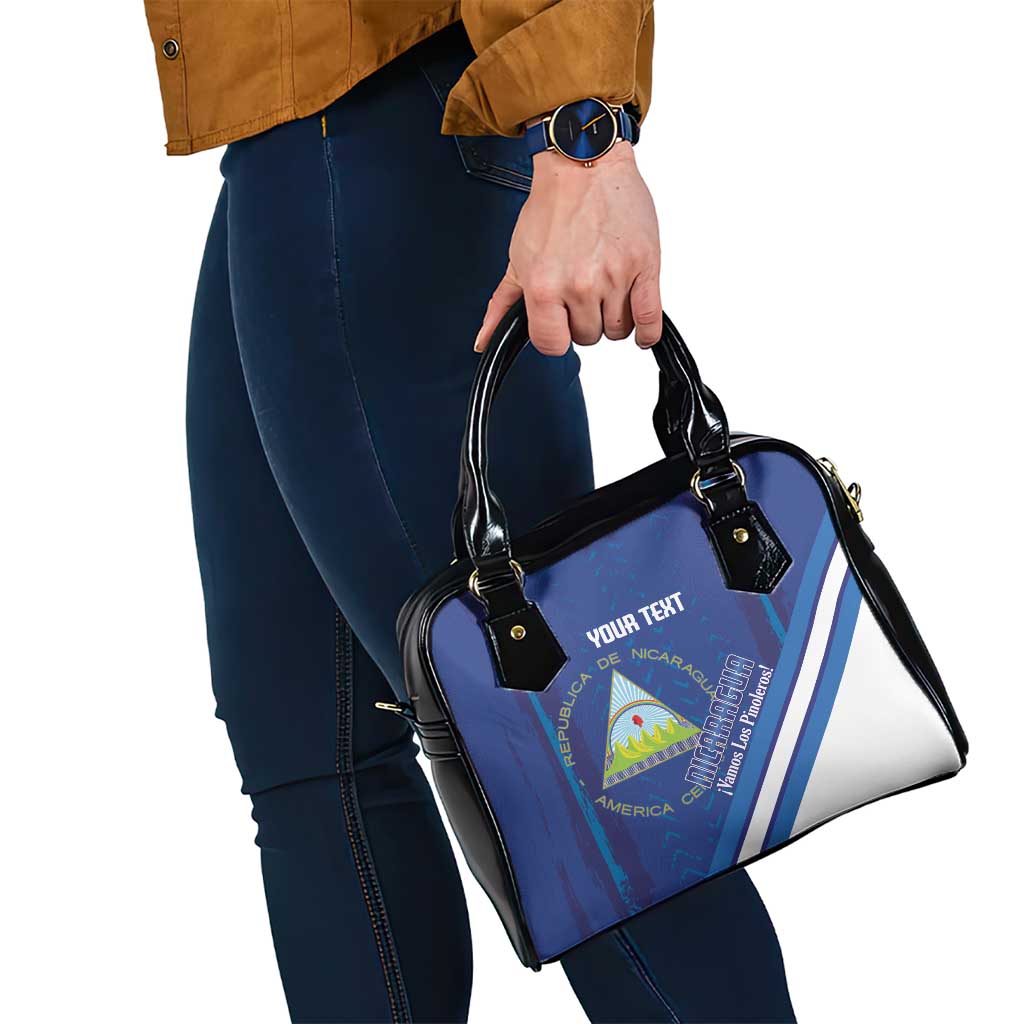 Custom Nicaragua Football Shoulder Handbag Vamos Los Pinoleros LT14