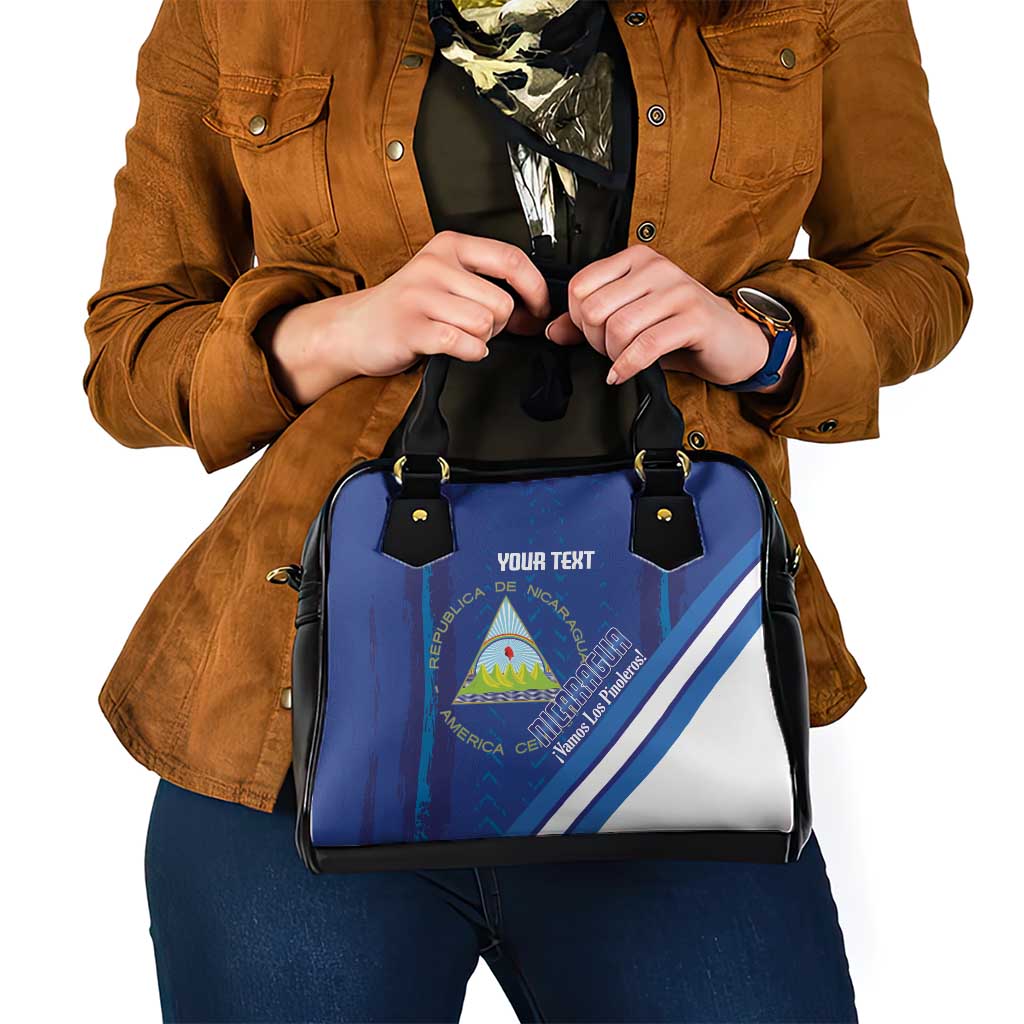 Custom Nicaragua Football Shoulder Handbag Vamos Los Pinoleros LT14