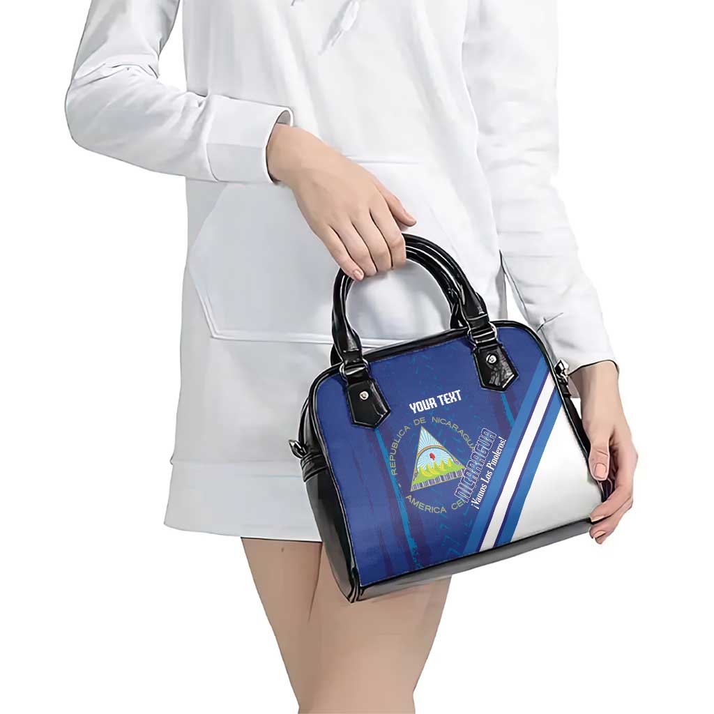 Custom Nicaragua Football Shoulder Handbag Vamos Los Pinoleros LT14