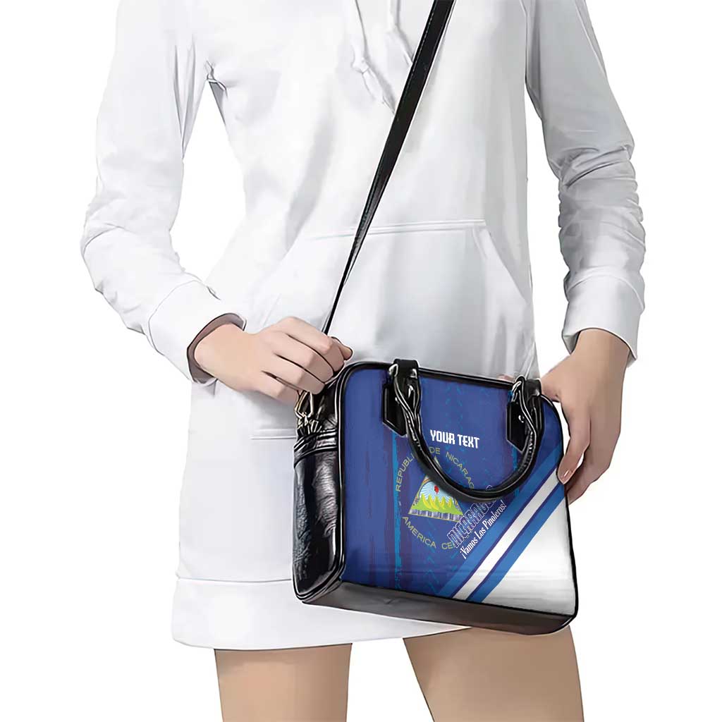 Custom Nicaragua Football Shoulder Handbag Vamos Los Pinoleros LT14