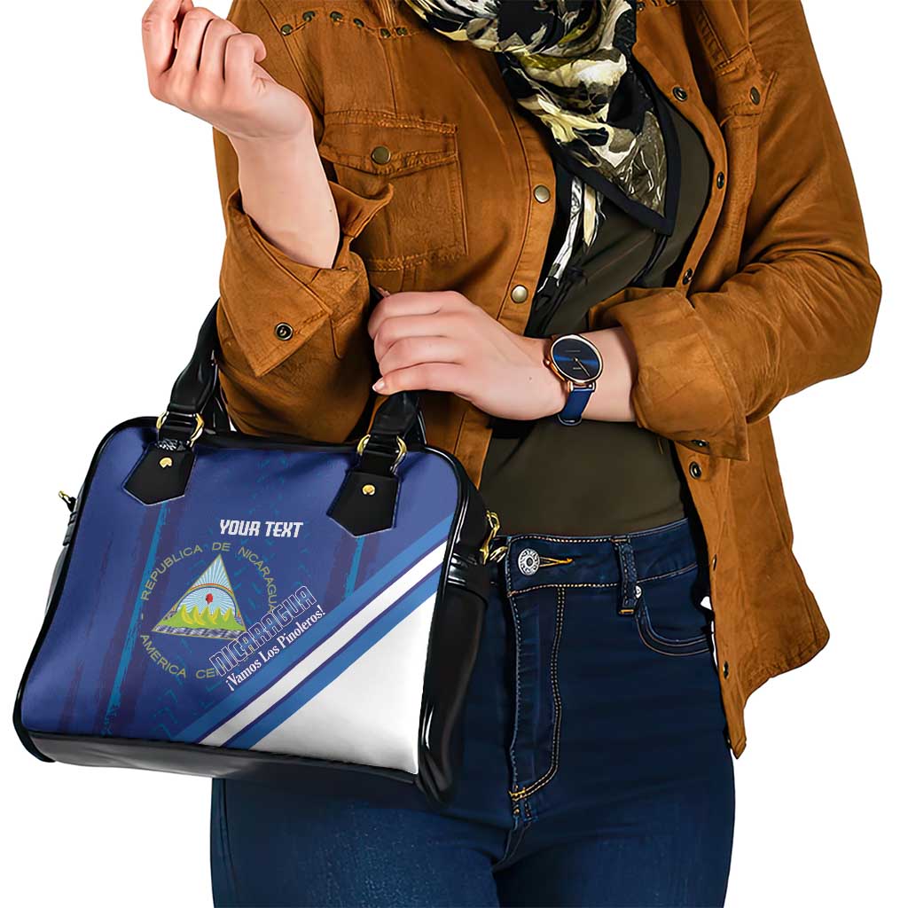 Custom Nicaragua Football Shoulder Handbag Vamos Los Pinoleros LT14