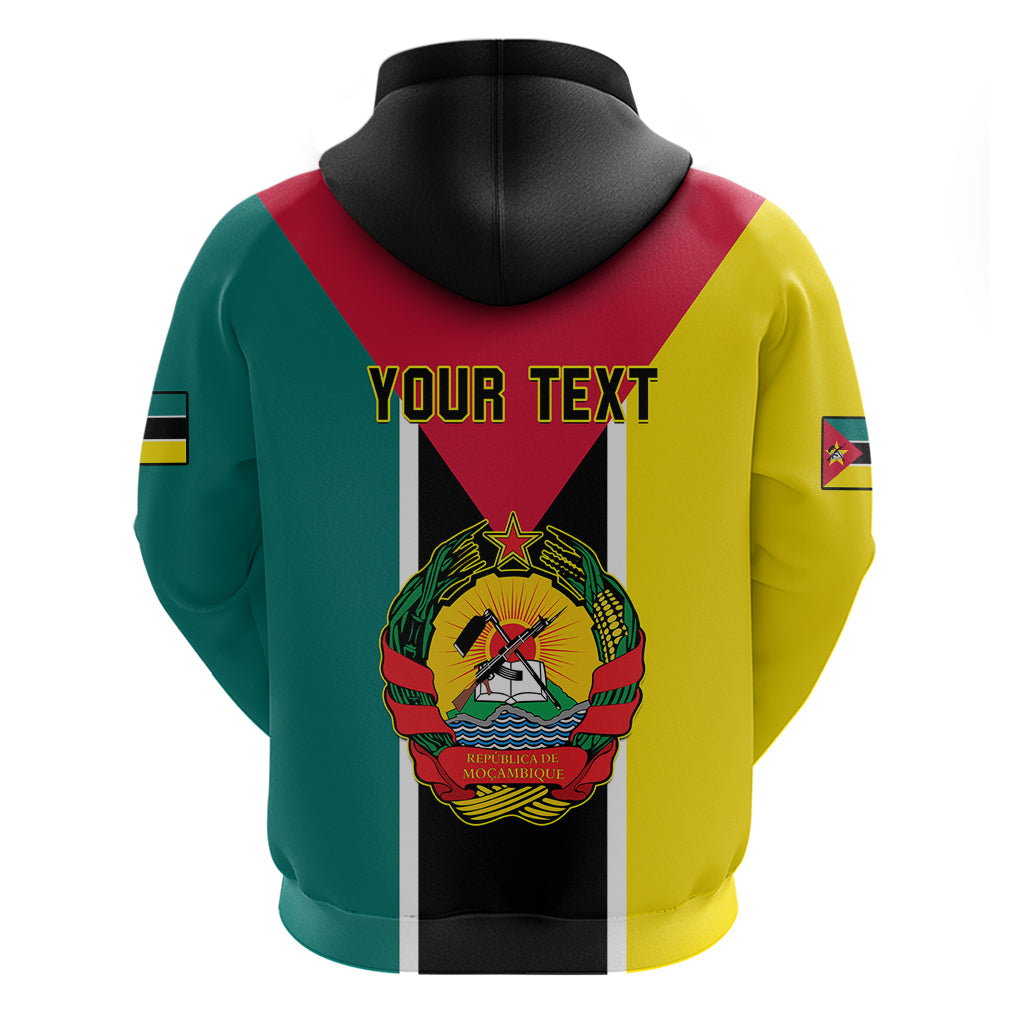 Personalised Mozambique Hoodie Muzambhiki Flag Style LT14