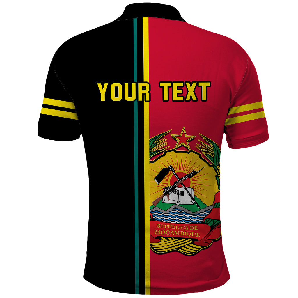 Personalised Independence Day Mozambique Polo Shirt Muzambhiki Coat Of Arms LT14