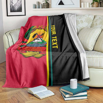 Personalised Mozambique Blanket Muzambhiki Coat Of Arms LT14