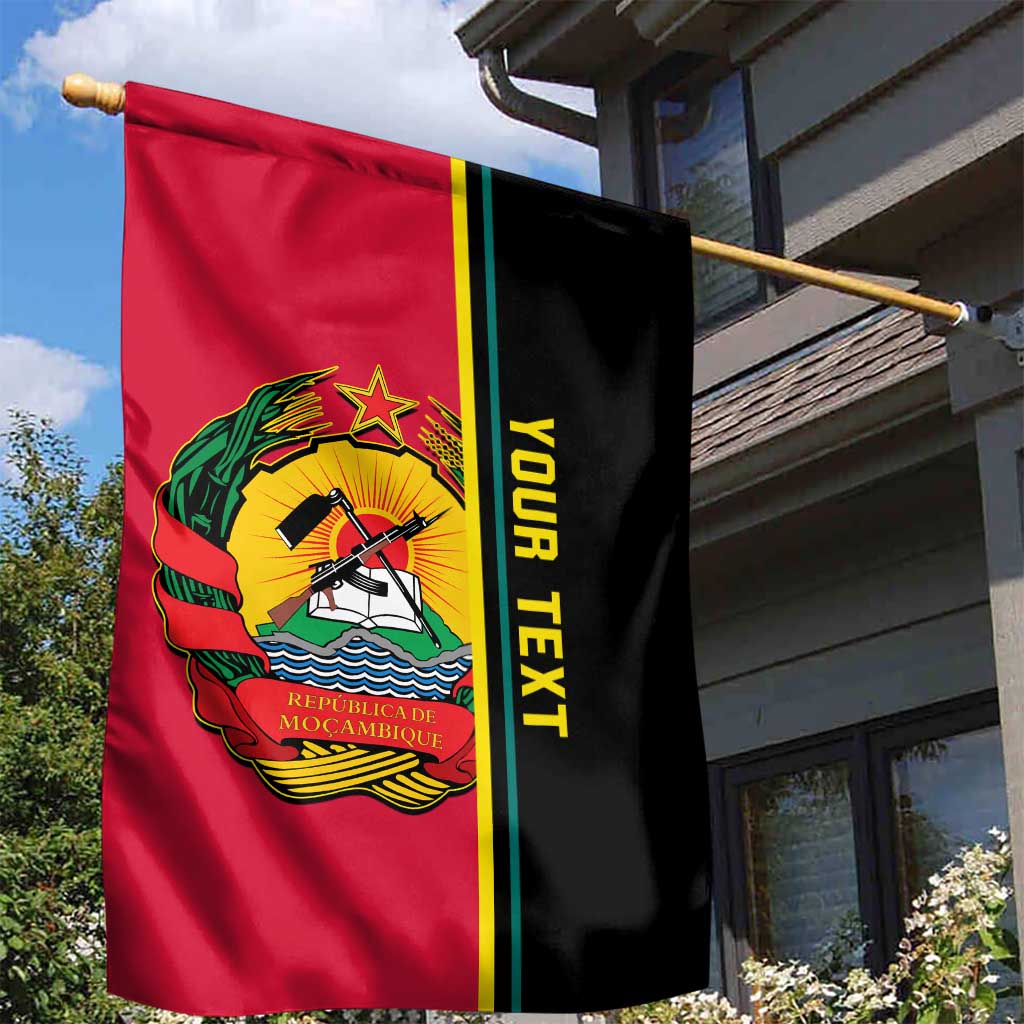 Personalised Mozambique Garden Flag Muzambhiki Coat Of Arms LT14