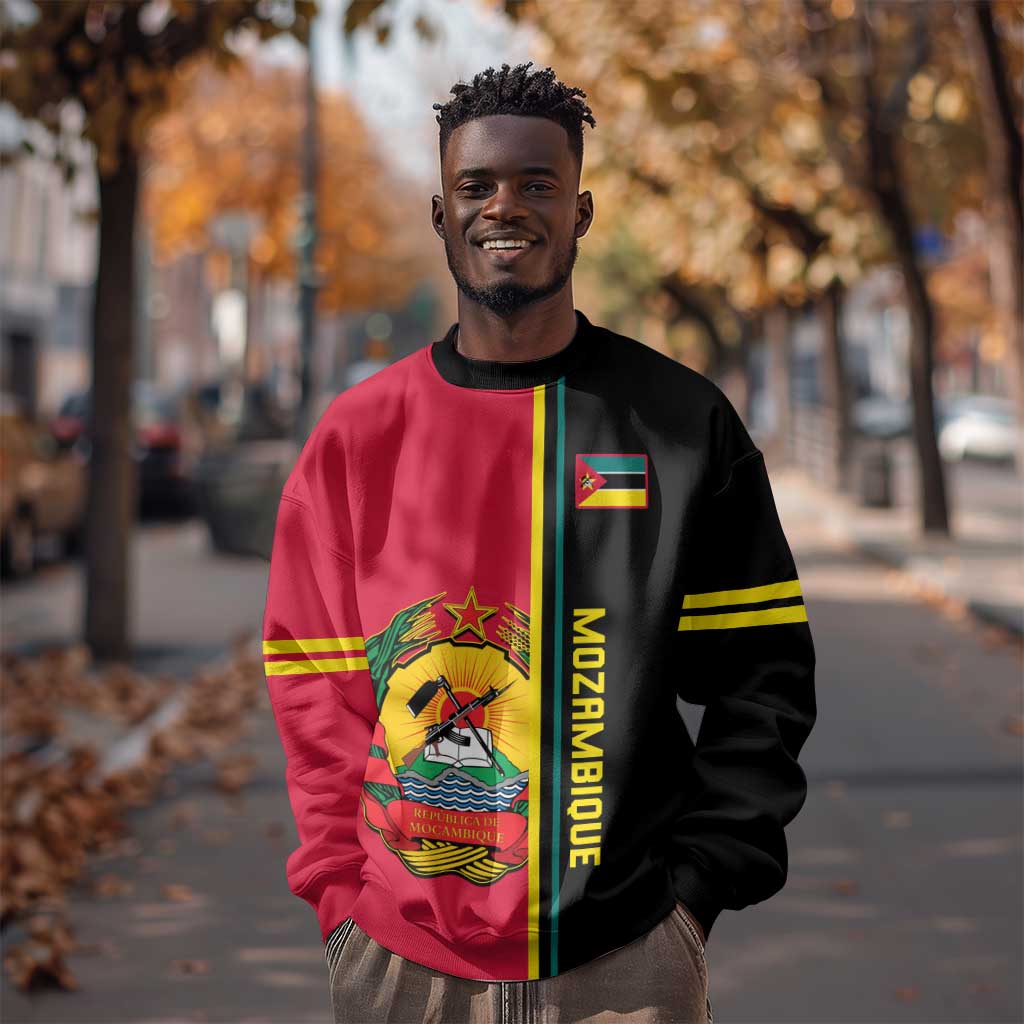 Personalised Mozambique Sweatshirt Muzambhiki Coat Of Arms LT14