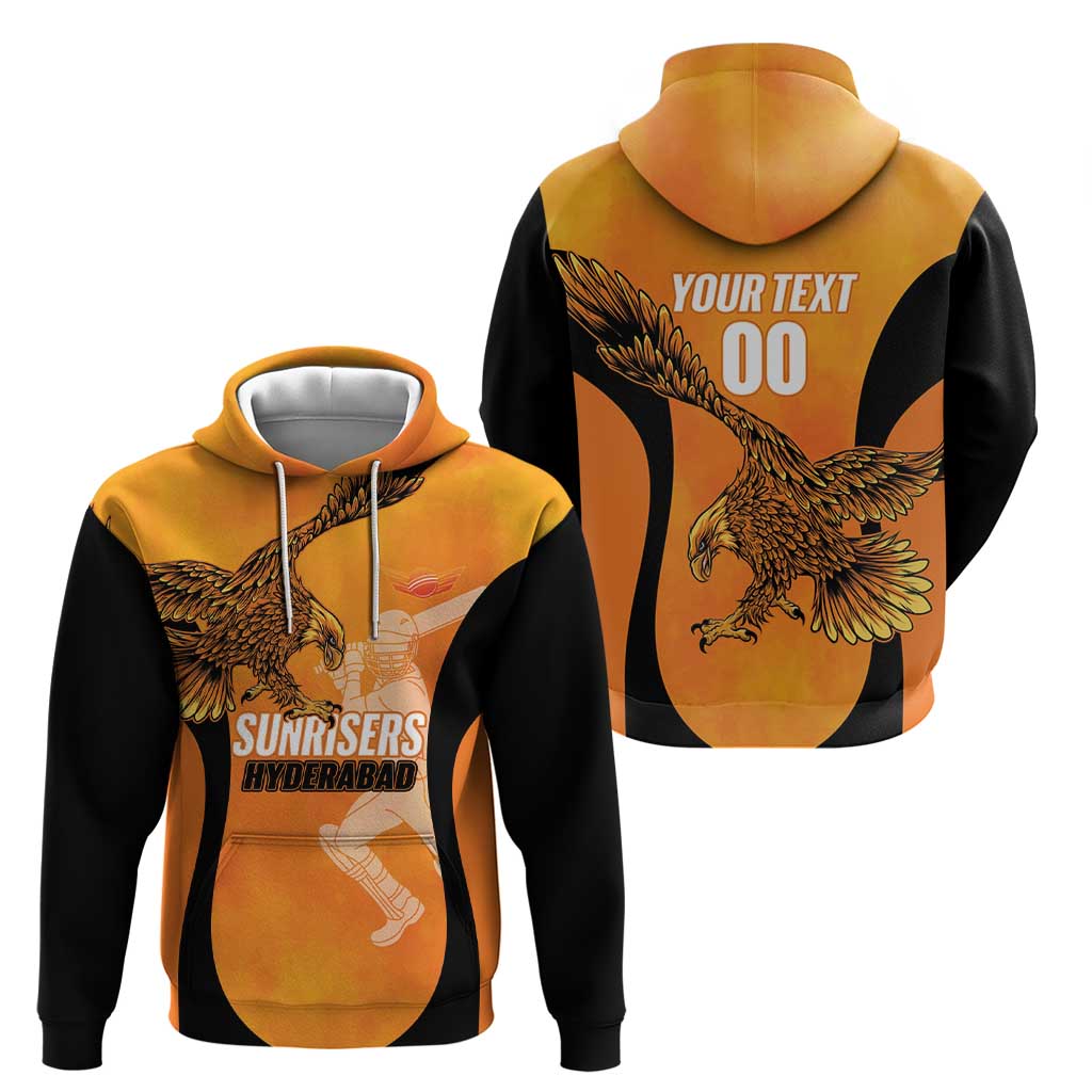 Custom Hyderabad India Cricket Hoodie Go Sunrisers Eagle LT14
