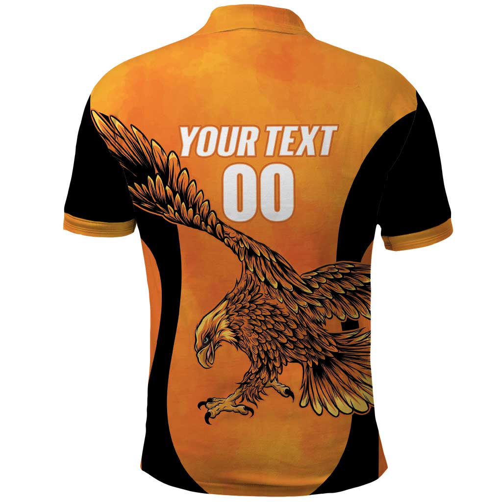 Custom Hyderabad India Cricket Polo Shirt Go Sunrisers Eagle LT14