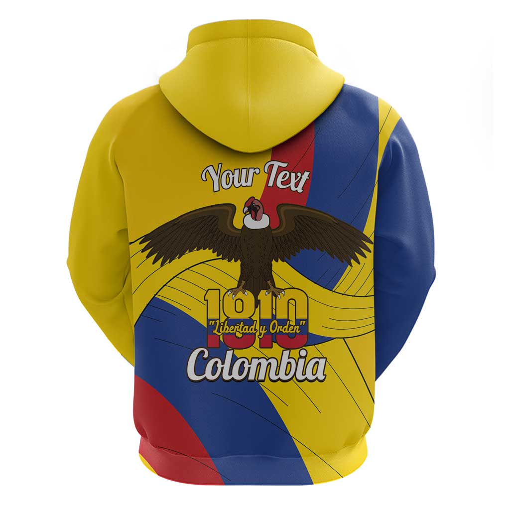Personalised Colombia Independence Day Hoodie 1810 Libertad y Orden LT14