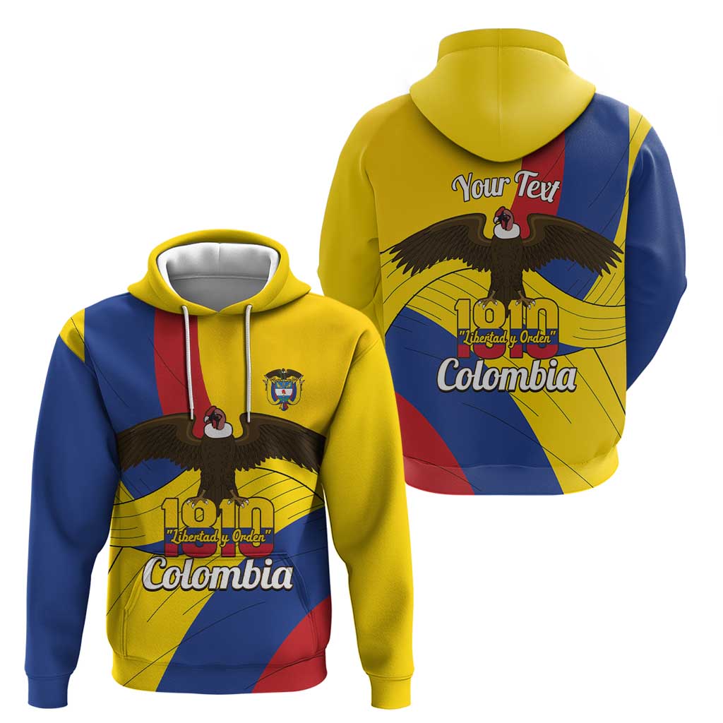 Personalised Colombia Independence Day Hoodie 1810 Libertad y Orden LT14