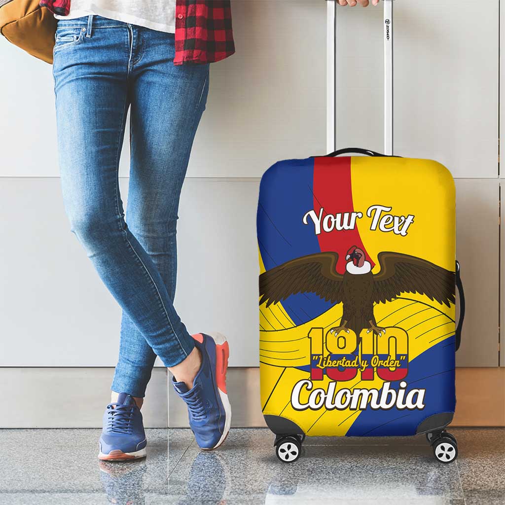 Personalised Colombia Independence Day Luggage Cover 1810 Libertad y Orden LT14