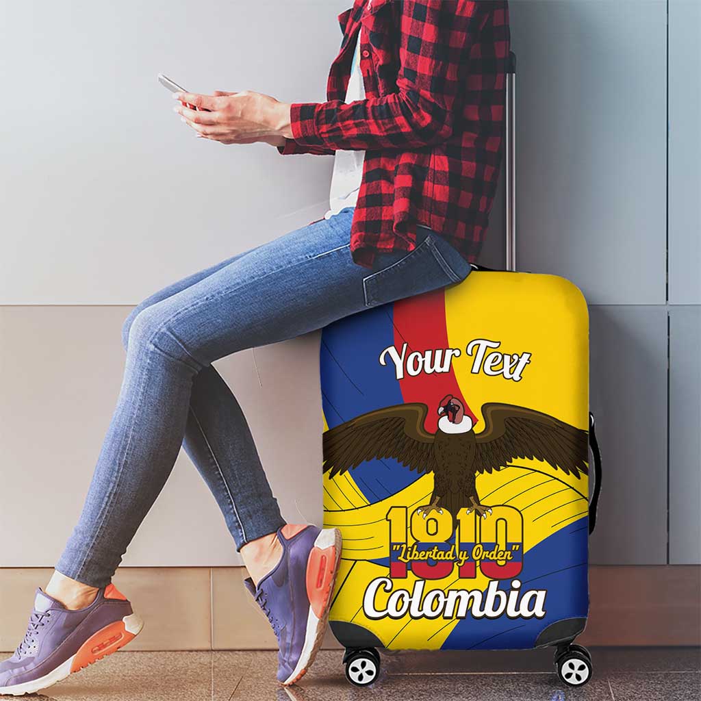 Personalised Colombia Independence Day Luggage Cover 1810 Libertad y Orden LT14