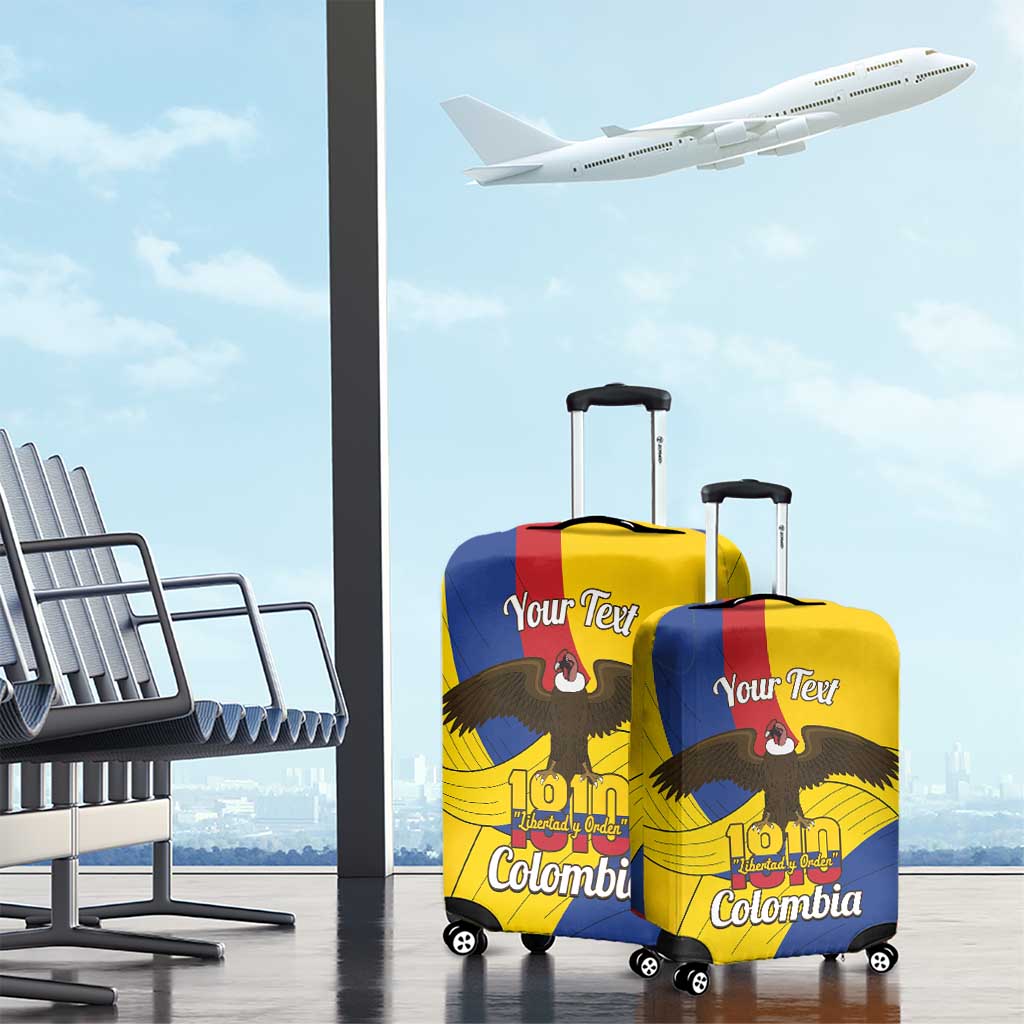 Personalised Colombia Independence Day Luggage Cover 1810 Libertad y Orden LT14