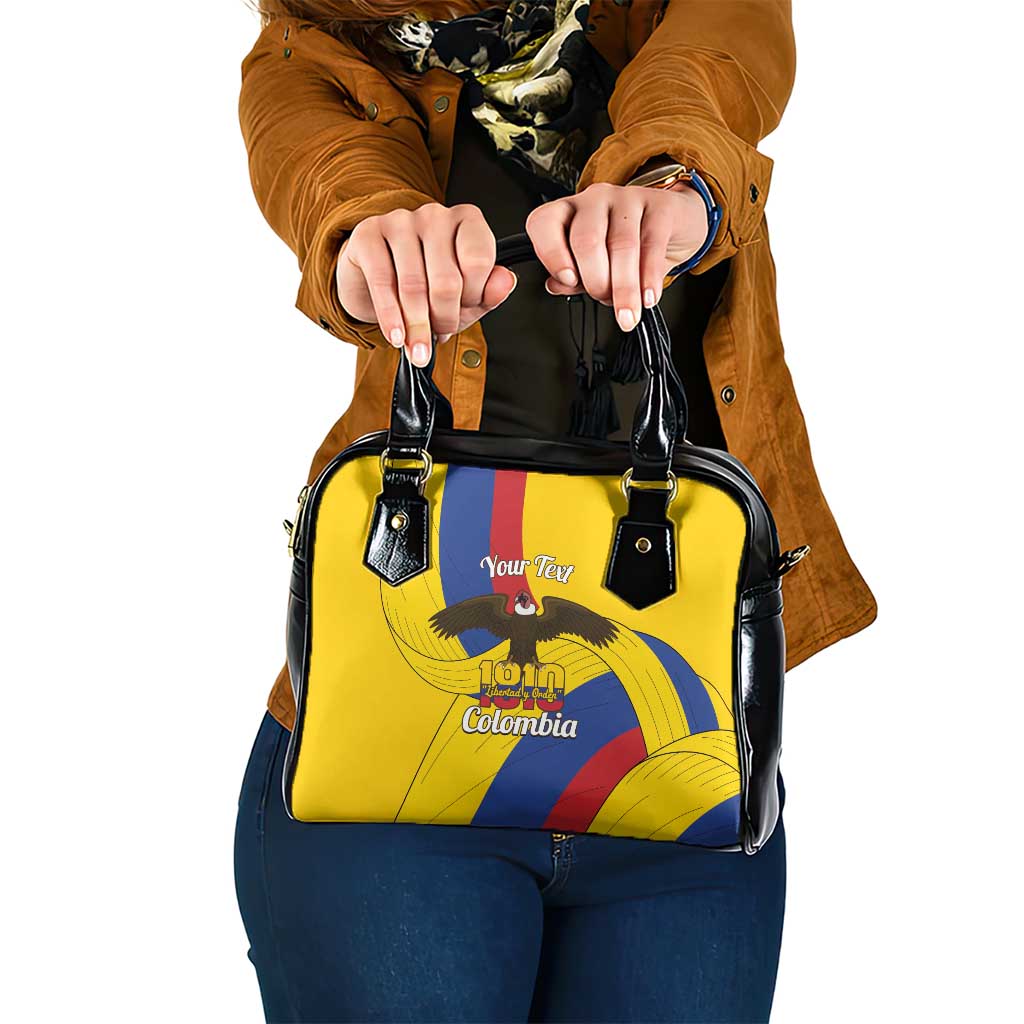 Personalised Colombia Independence Day Shoulder Handbag 1810 Libertad y Orden LT14
