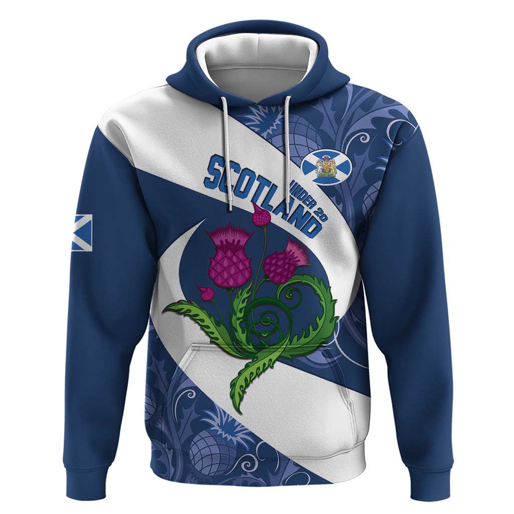 Custom Scotland Rugby Hoodie 2024 Go Champions Scottish Thistles LT14