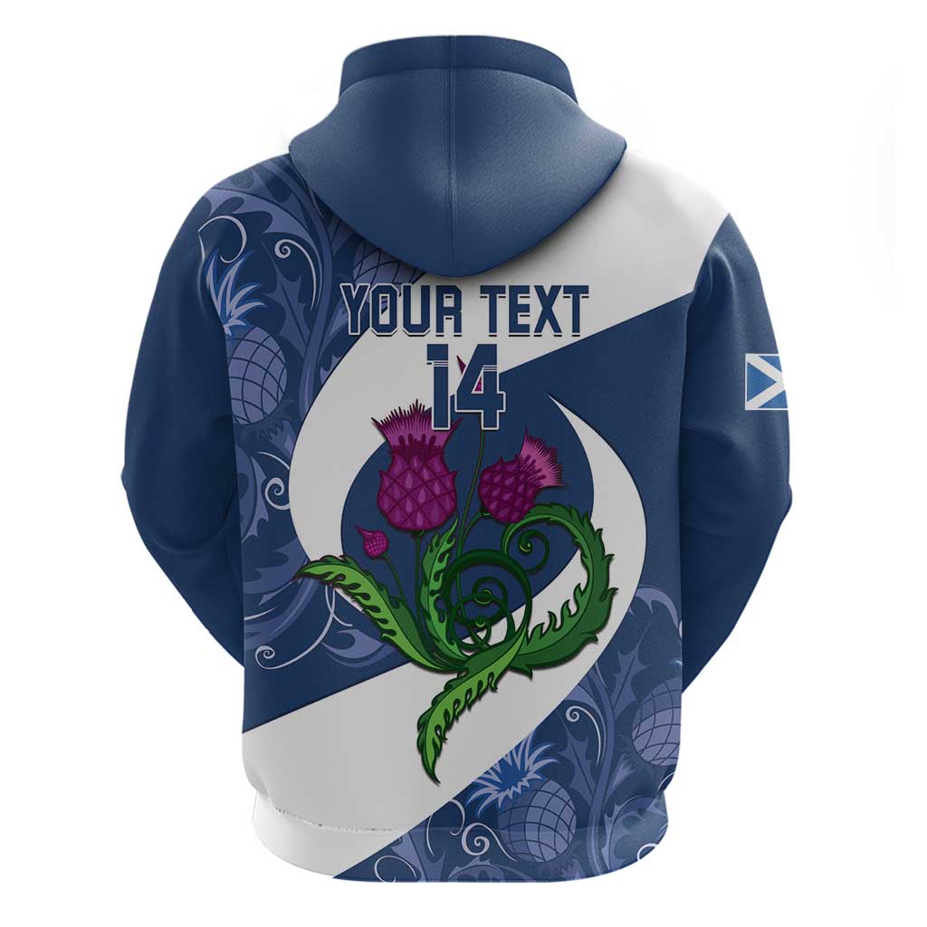 Custom Scotland Rugby Hoodie 2024 Go Champions Scottish Thistles LT14