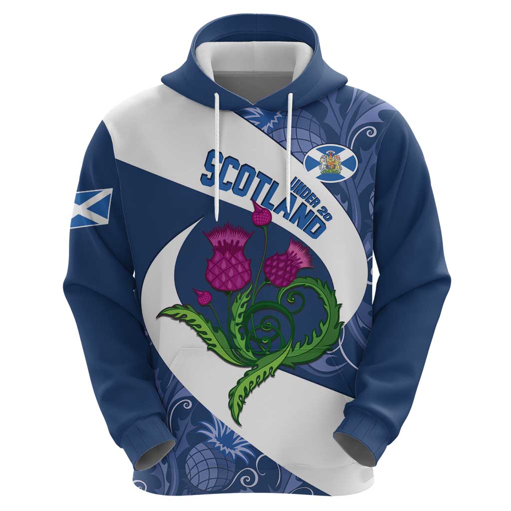 Custom Scotland Rugby Hoodie 2024 Go Champions Scottish Thistles LT14