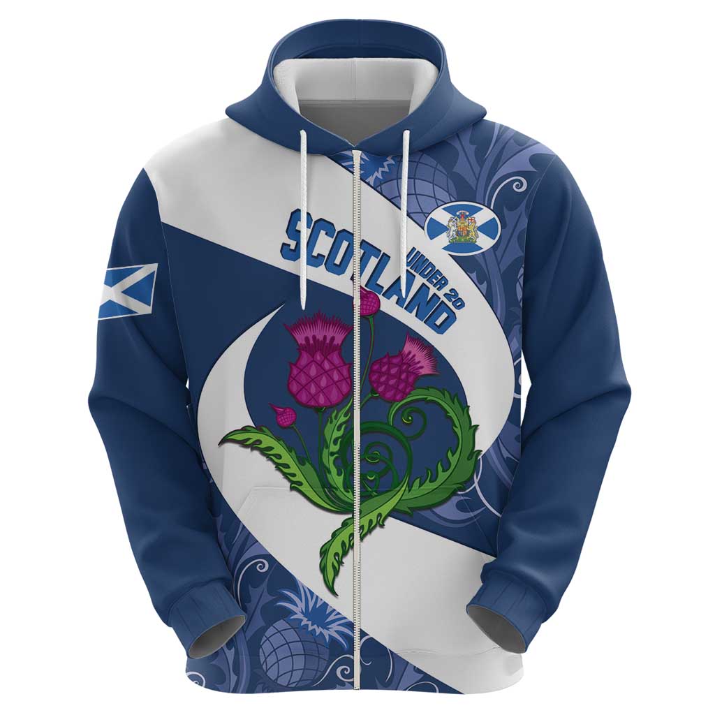 Custom Scotland Rugby Hoodie 2024 Go Champions Scottish Thistles LT14
