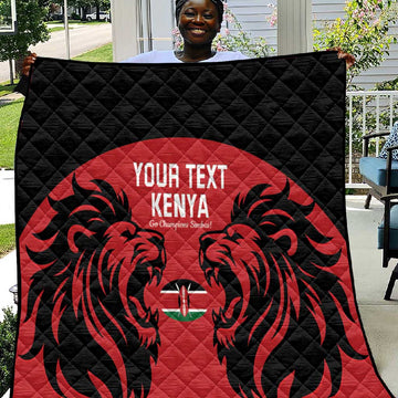 Custom Kenya Rugby Quilt 2024 Go Champions Simbas - Red LT14